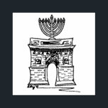 New York Hanukkah NYC Washington Square Menorah Rubber Stamp<br><div class="desc">Rubber stamp features an original illustration of NYC's Washington Square Arch,  "dressed up" with a menorah for the Hanukkah holiday.

Don't see what you're looking for? Need help with customization? Click "contact this designer" to have something created just for you!</div>