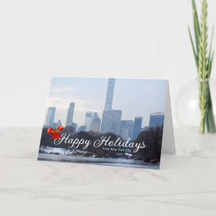 New York Happy Holidays Greeting Card Christmas