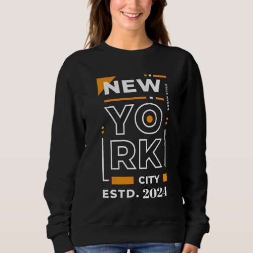 New York Happy New Year 2024 Novelty Sweatshirt