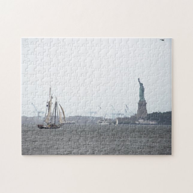 New York Harbor in Fog puzzle (Horizontal)