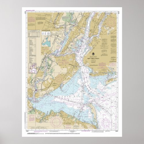 New York Harbor Nautical Chart 12327