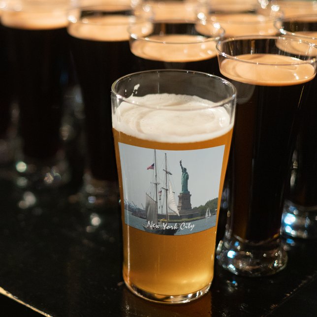 New York Harbor Statue of Liberty Glass (In Situ)