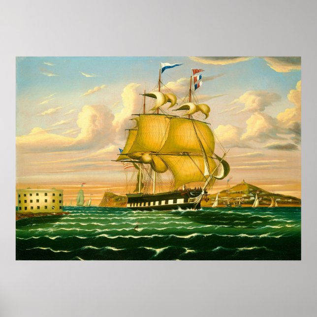 New York Harbor - Thomas Chambers Fine Art Poster (Front)