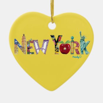 New York Heart Ornament by ormsbyeditions at Zazzle