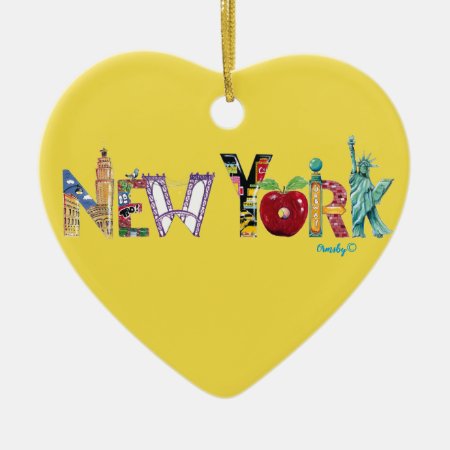 New York Heart Ornament