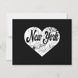 New York Heart RSVP Card
