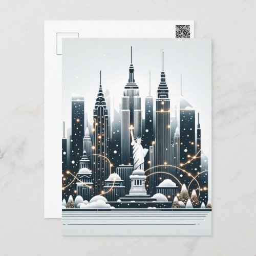 New York Holiday Elegance _ Customizable Card