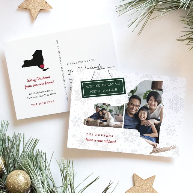New York Holiday Moving Announcement Postcard (Creator Uploaded)