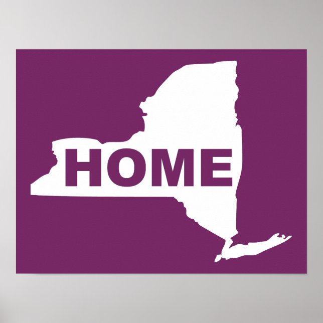 New York Home Poster Sign (Front)