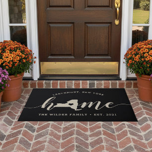 New York Home State Personalized Doormat