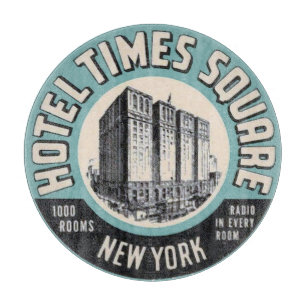 New York Hotel, edit text Cutting Board