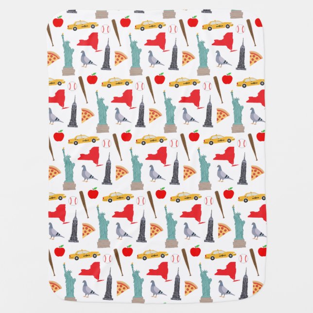 New York Icons Baby Blanket (Front)