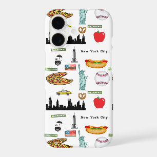 New York Icons Pattern by Orchard Three iPhone 17 Case