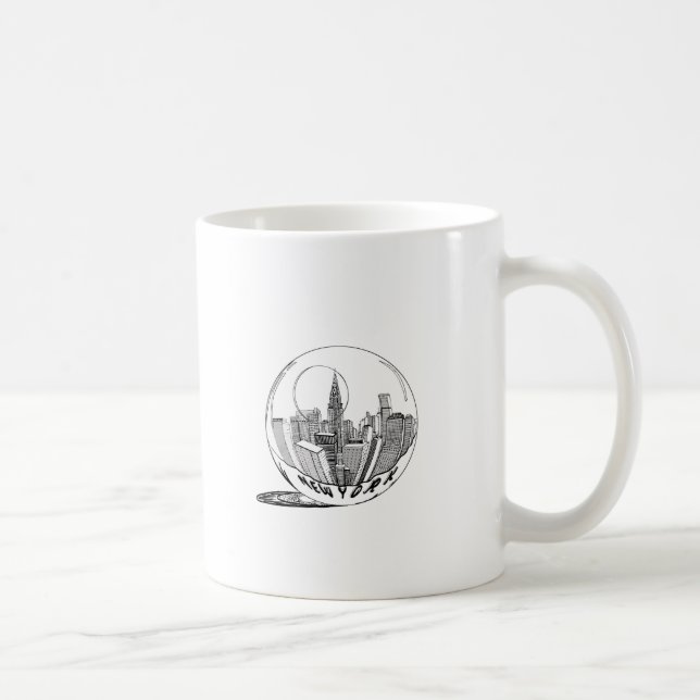New York in a glass ball Coffee Mug (Right)