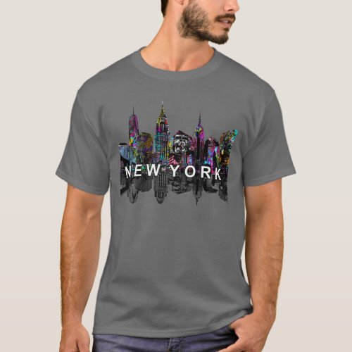 New York in graffiti T_Shirt