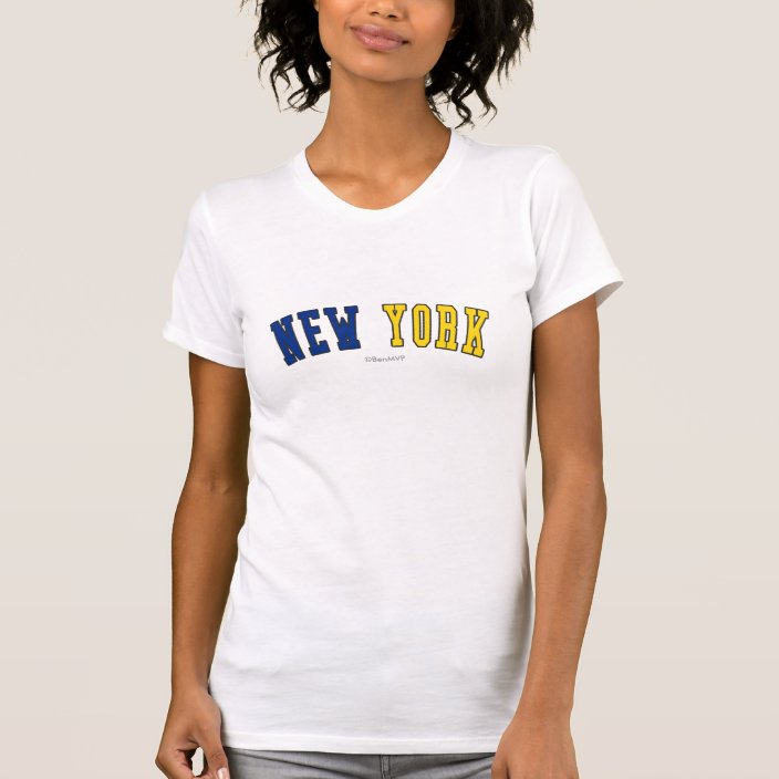 New York in State Flag Colors Shirt