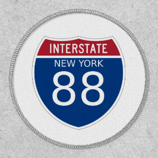 New York Interstate Highway Sign Iron On Patch