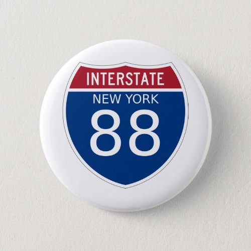 New York Interstate Sign Button