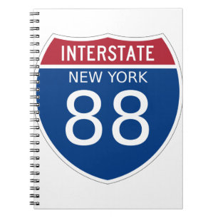 New York Interstate Sign Notebook