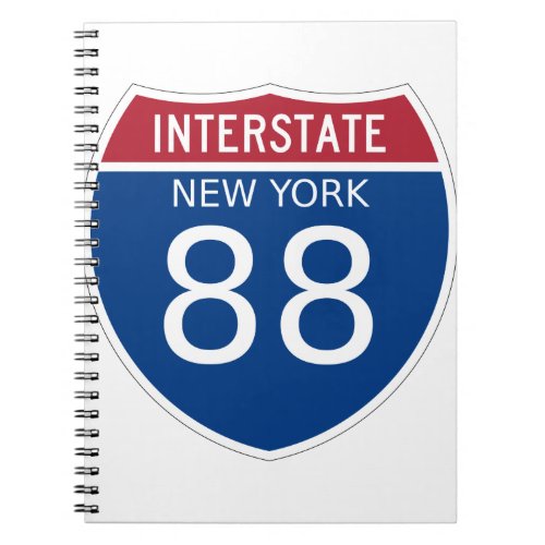 New York Interstate Sign Notebook