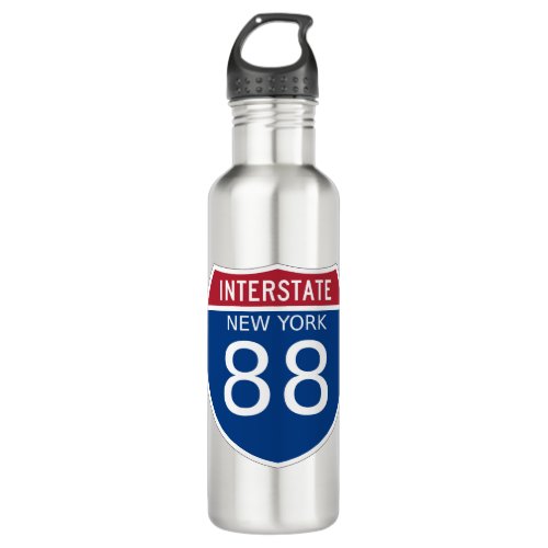 New York Interstate Sign Stainless Steel Water Bottle