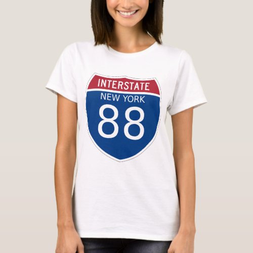 New York Interstate Sign T_Shirt