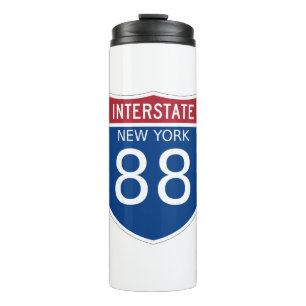 New York Interstate Sign Thermal Tumbler