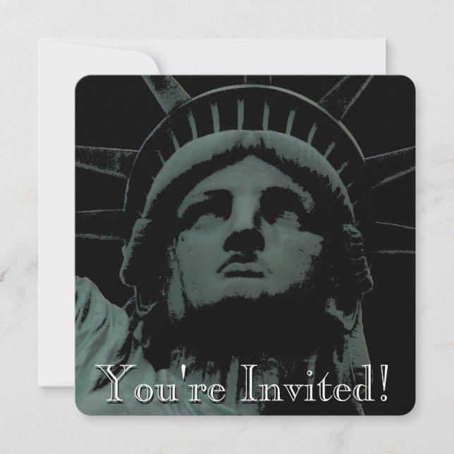 New York Invitations Personalized New York RSVP (Front)