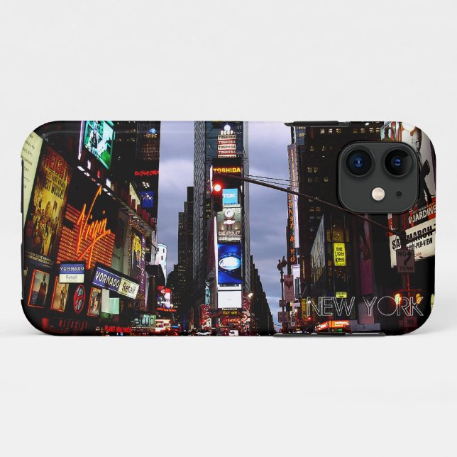 New York iPhone Cases Times Square Souvenir Cases (Back (Horizontal))
