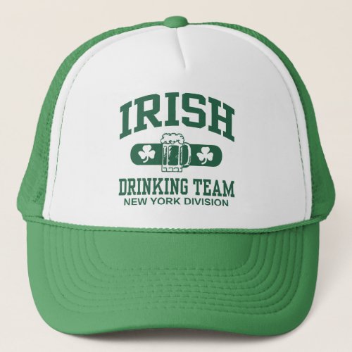 New York Irish Drinking Team Trucker Hat
