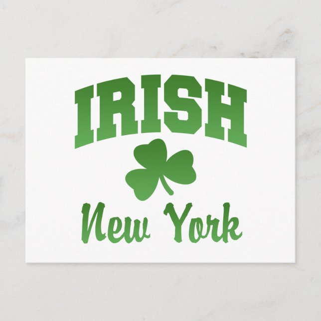 New York Irish Postcard (Front)