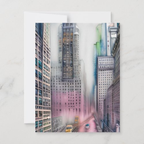 New York is one of the most iconic and vibrant cit Note Card