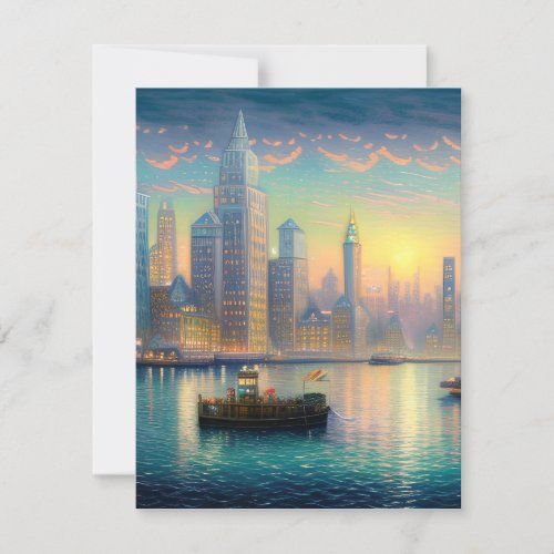 New York is one of the most iconic and vibrant cit Note Card