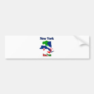 New York Italian Bumper Sticker