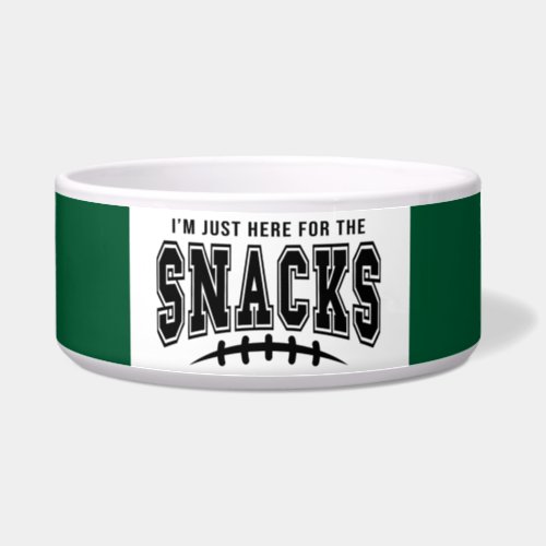 New York Jets Football Here For The Snacks Pet Bowl