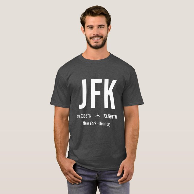 New York JFK Airport Code - Aviation T-Shirt (Front Full)