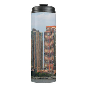 NEW YORK - JULY 5,  2015: Long Island City waterfr Thermal Tumbler