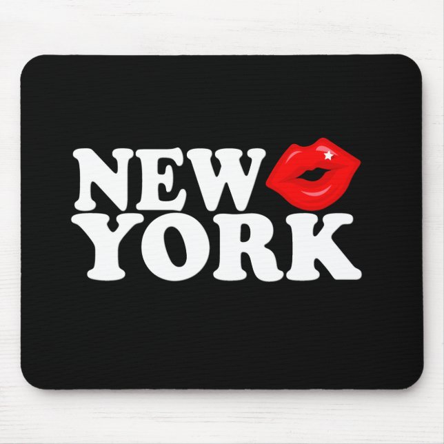 New York Kiss Mouse Pad (Front)