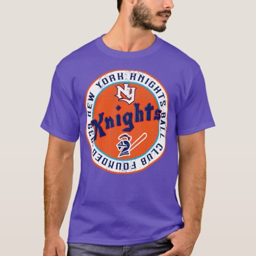 New York Knights Ball Club seal patch T_Shirt