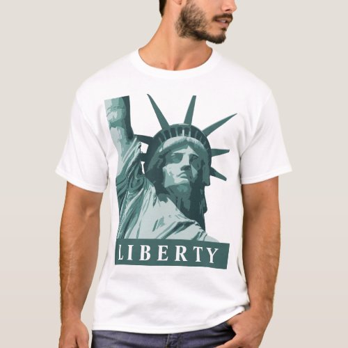 New York Lady Liberty Version 2 T_Shirt