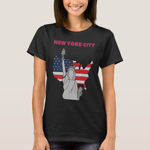 New York Landmark New York Souvenir New York City  T_Shirt