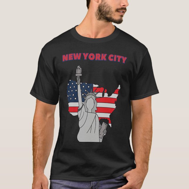 New York Landmark New York Souvenir New York City  T-Shirt (Front)