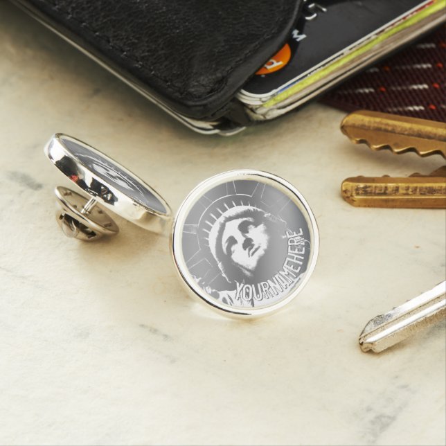 New York Lapel Pin Personalized NYC Souvenir Pins (In Situ)