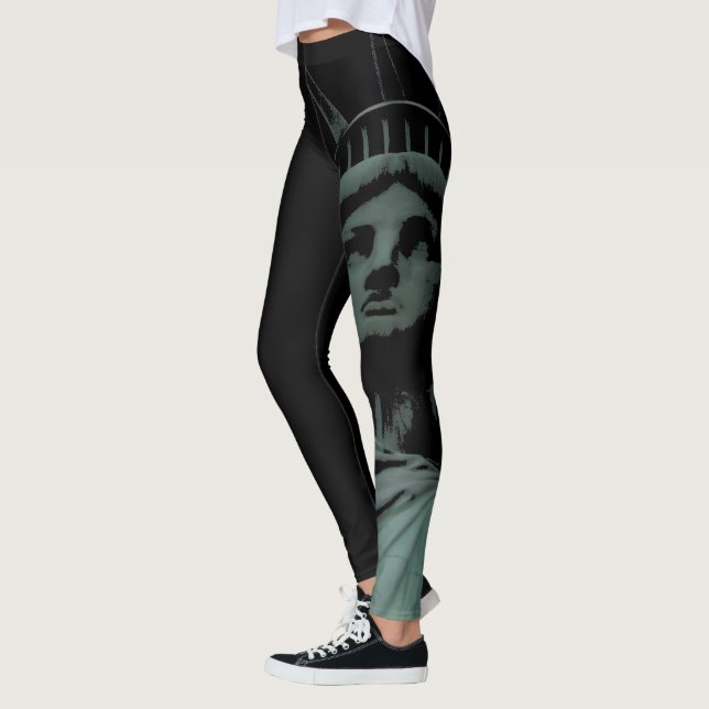 New York Leggings Statue of Liberty Stretchy Pants (Left)