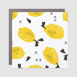 New York Lemons: Vintage Cut-Outs Car Magnet