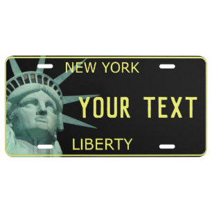 New York Liberty Custom License Plate