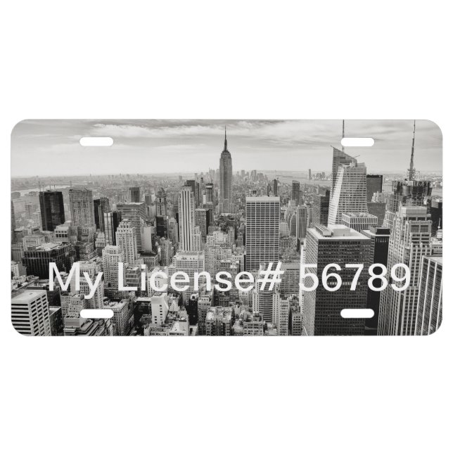 New York License Plate (Front)