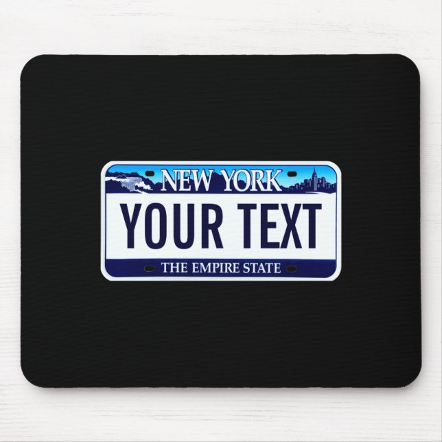 New York License Plate _1  Mouse Pad (Front)