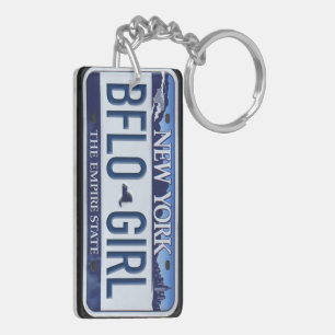 New York License Plate Keychain CUSTOM