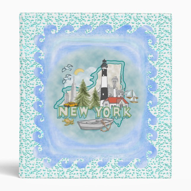 New York Lighthouse 3 Ring Binder (Front)